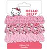 CERDÁ LIFE´S LITTLE MOMENTS Stoffen haarelastiekjes met Hello Kitty-design, 3-delige set voor meisjes, elast