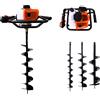 Moto Trivella 52cc a Scoppio 3 Punte 100 150 200mm Per Terreno e Fai da te