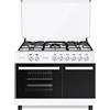 LAR.EL Cucina a Gas 90x60 LAREL 5 Fuochi Forno a GAS VALVOLATA PORTA BOMBOLA SMALTATA