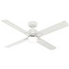 Hunter Dc Ventilatore con Telecomando Mila Bianco 132cm Risparmio Energetico Ventola