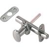 NBrand Catenaccio A Cremagliera Con Pomolo B.T. Cromo Satinato 80 Mm - 2 Pz