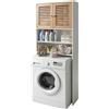 relaxdays Mobile sopralavatrice, scaffale per lavatrice, pensile sopralavatrice