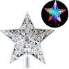 Hongu Puntale luminoso per albero di natale proiettore LED forma stella RGB a batteria