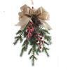 Ornamento da appendere da interno con ramo d'albero capovolto natalizio