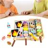 Set di giocattoli in legno per barbecue per bambini in età prescolare.