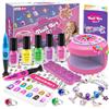 Does not apply Kit Manicure per Bambini 6 7 8 9 10 11 12,Kit Smalto Con Gioielli Giocattolo Ung