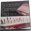 italocremona Scacchiera Legno cm 30x30 Dama Tria con pezzi - Nuovo Sigillato - Italocremona