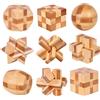 Does not apply Set da 9 Rompicapo Legno Giochi Rompicapo Gioco Intelligenza Classico Rompicapi