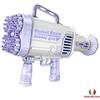PISTOLA SPARA BOLLE DI SAPONE SPARABOLLE + 2 RICARICHE GIOCATTOLO BAMBINO