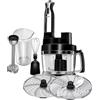 MPM MRK-17 Robot da Cucina Multifunzionale, Impastatrice, Frullatore, Tritatutto, Grattugia Tutto in Uno, Tagliapatate, Accessori in Acciaio Inossidabile Lavabili in Lavastoviglie, 800W