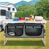 Tavolo Campeggio Pieghevole 120x47 cm Altezza Regolabile Valigetta BBQ Alluminio