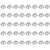 40pc Skateboard Scooter Quad Roller Inline Skate Cuscinetto Ruota Distanziatori