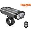 RAVEMEN Luce Anteriore Bici Luci Testa Bicicletta Ricaricabile PR2000 Telecom...