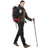 2x bastoni trekking escursione antishock telescopico alluminio 64 135cm