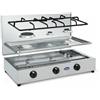 CFPARKER FORNELLO GAS GPL/METANO 3 FUOCHI VALVOLA DI SICUREZZA PIANO ESTRAIBILE PARKER
