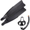 OMERSUB Omer Eagleray Pinne Con Maschera e aeratore set completo per apnea con Borsa