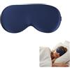 Mascherina per Dormire in Pura Seta Di Gelso 100% Ipoallergenica Maschera Occhi