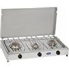Parker Fornello 3 fuochi a gas Gpl / Metano con piano acciaio inox 5523G con Valvola it