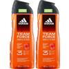 adidas 2x Adidas Bagnodoccia Shower Gel 3in1 Team Force New 400 ml