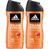 adidas 2x Adidas Bagnodoccia Shower Gel 3in1 Team Force New 250ml