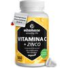 Vitamina C 1000 mg (scorta per 1 anno) + Zinco + Bioflavonoidi, 360 compresse,