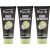 Garnier 3x Garnier Fructis Hard Cemento Fissaggio Assoluto 200 ml