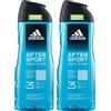 adidas 2x Adidas Bagnodoccia After Sport Shower Gel Fresco e Idratante - 400 ml