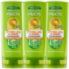 Garnier 3x Garnier Fructis Hydra Liss Balsamo Lisciante con Cheratina Vegetale 200 ml