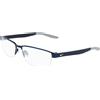 Nike Occhiali da Vista Nike 8138 (405) satin navy/wolf grey 56/16/140 Uomo