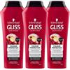 Schwarzkopf 3x Gliss Schwarzkopf Shampoo Riparatore Capelli Colorati 250 ml