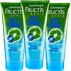 Garnier 3x Garnier Fructis Wet Shine Gel Effetto Bagnato Forte Al Bambù 200 ml