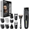 Braun REGOLA BARBA CAPELLI BRAUN SERIE 7 MGK7470 16 in 1 TUTTO IL CORPO UNISEX NUOVO