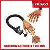 MANO FINTA PER ESERCITAZIONE CON SUPPORTO TAVOLO UNGHIE RICOSTRUZIONE + 100 TIPS
