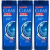 Clear 3x Shampoo Clear per Uomo 2 in 1 Anti forfora 360 ml