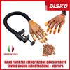 MANO FINTA PER ESERCITAZIONE CON SUPPORTO TAVOLO UNGHIE RICOSTRUZIONE + 100 TIPS