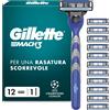 Gillette Mach3 Regolabarba Uomo, Lame Rasoio a Mano Libera, 1 Manico e 12 Lamett