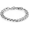 Sagapo Bracciale Robusto Uomo Catena Grumetta in Acciaio Sagapo SRP26