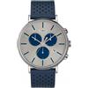 TIMEX Orologio TIMEX uomo Fairfield multi funzione pelle blu