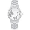 OPS! Orologio Donna OPS Objects OPSPW-805 Grigio Silver con Farfalle Glitter