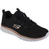 SKECHERS scrape Donna, Skechers Graceful - Get Connected, nero