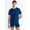 SLOGGI SLG BASE O-NECK T-Shirt Uomo Cotone Organico Elasticizzato