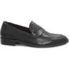FRANCO FEDELE 6487 nero scarpe uomo mocassino college pelle elegante