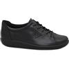 ECCO 206503 SOFT 2.0 nero scarpe donna sneakers lacci pelle