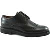 FRANCO FEDELE 2938 nero scarpe uomo derby inglese elegante pelle