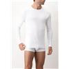 Cagi OFFERTA 3 PEZZI CAGI 1802 T-shirt Manica Lunga Uomo Cotone Felpato BIANCO