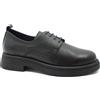 BUENO SHOES WZ4006 nero donna scarpa stringata elegante lacci pelle