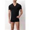 Cagi OFFERTA 3 PEZZI CAGI 1305 T-shirt Scollo V Uomo BIANCO-NERO-BLU