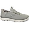 SKECHERS 232457 SUMMITS SLIP-INS taupe beige scarpe uomo elastici memory foam