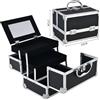 BeautyTech Valigetta Trucco Professionale Alluminio Beauty Case con Specchio Capiente