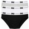 DROP SEASON 2 DS2 DROP SEASON 2 - Tripack 3 Slip Uomo in Superior Bielastic Cotton - Elastico